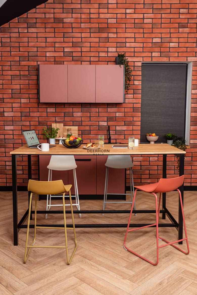 Table rectangulaire pour bureau et salle à manger de style contemporain