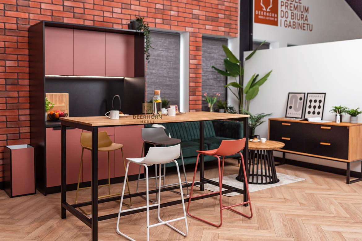 Table rectangulaire pour bureau et salle à manger de style contemporain