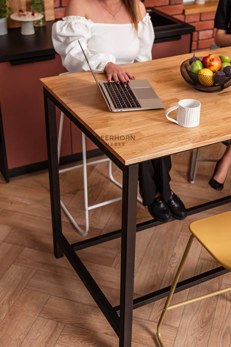 Table rectangulaire pour bureau et salle à manger de style contemporain