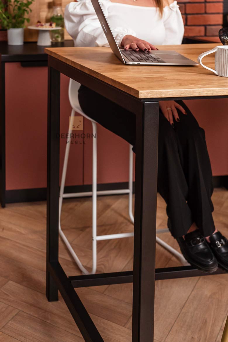 Table rectangulaire pour bureau et salle à manger de style contemporain