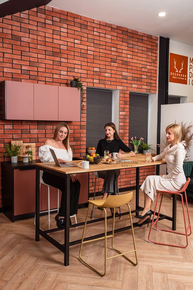 Table rectangulaire pour bureau et salle à manger de style contemporain