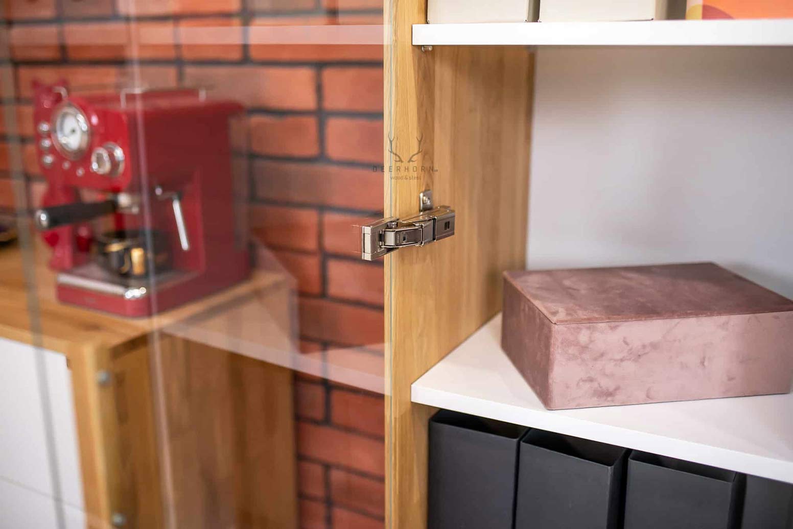 Porte-documents moderne blanc pour bureau et salon sur pieds en métal