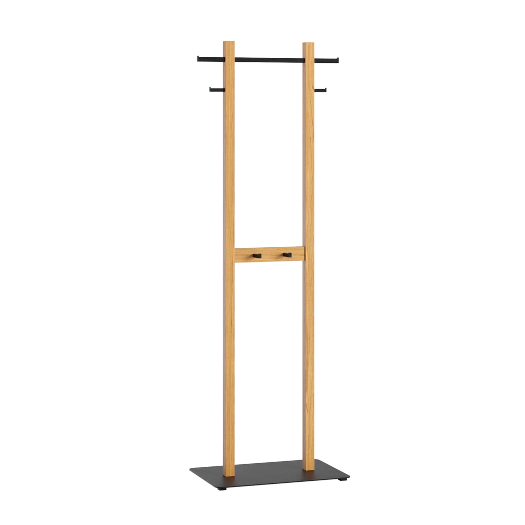 Porte-manteau de bureau en bois et métal loft. Narvi