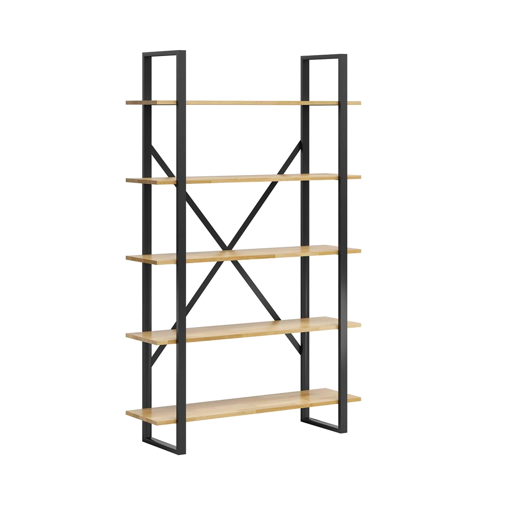 Bibliothèque à la mode pour le bureau ou l'étude avec 5 étagères