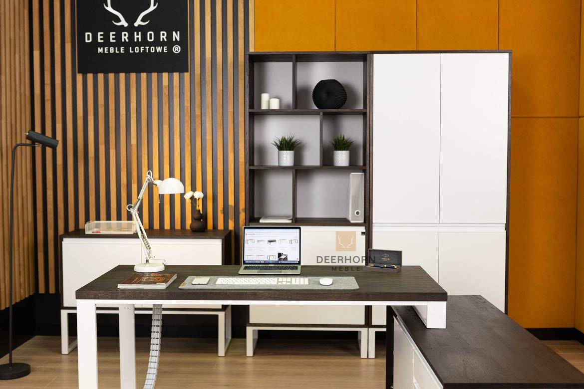 Bureau d'angle pour le bureau et la maison avec plateau en bois noir