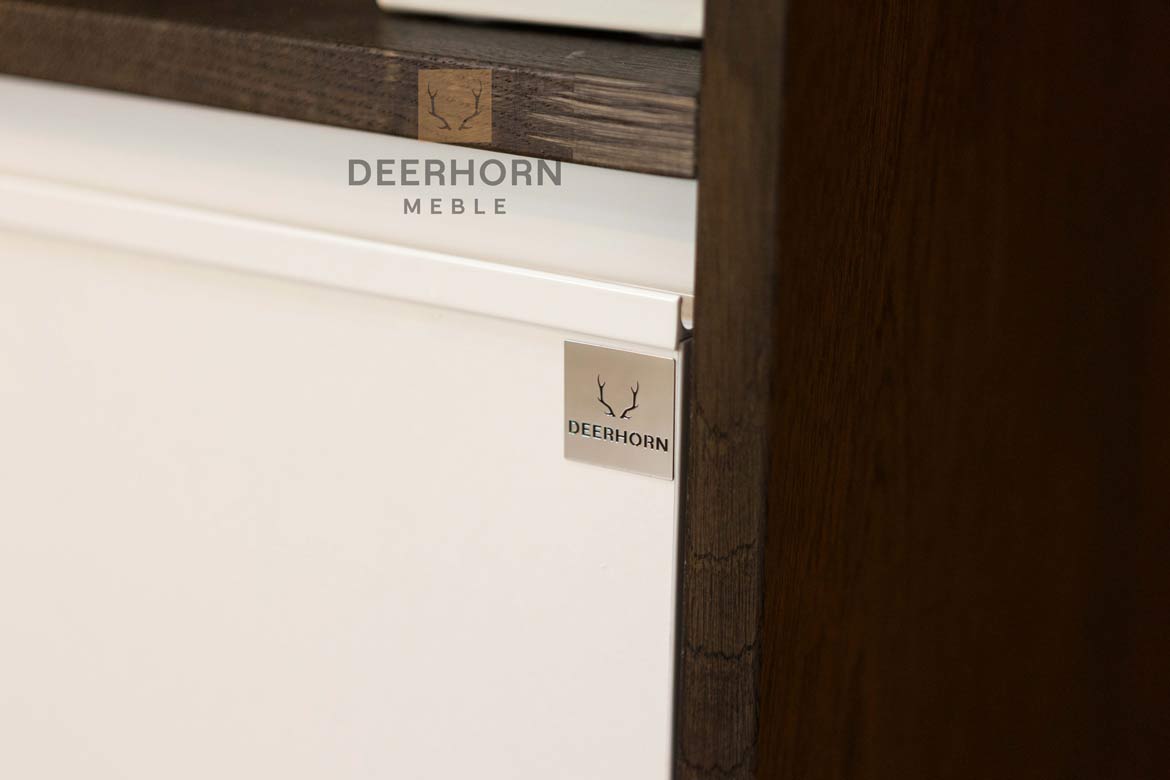 Bibliothèque de bureau en ébène étagères et deux tiroirs