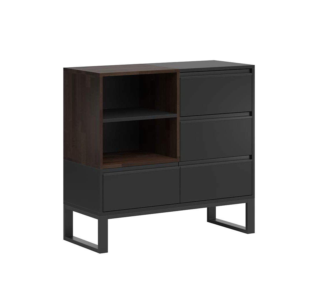 Commode haute, noire