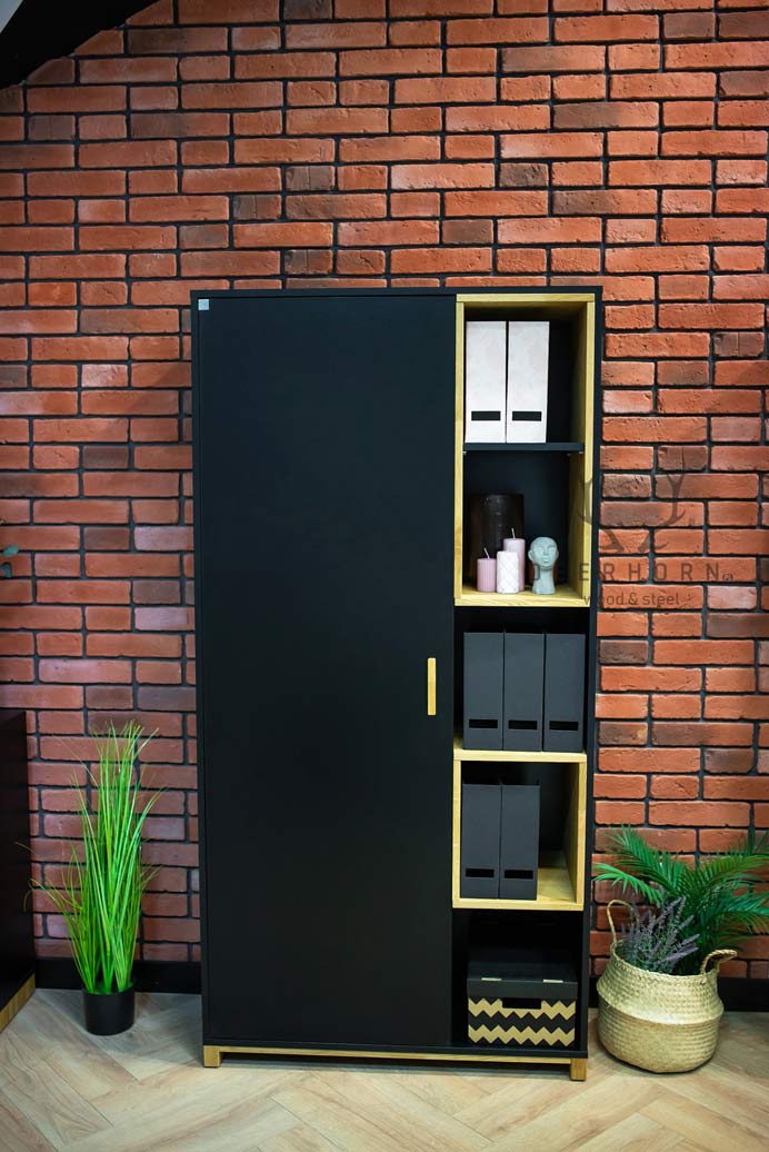 Classeur de bureau à une porte de la collection Modern Office, blanc