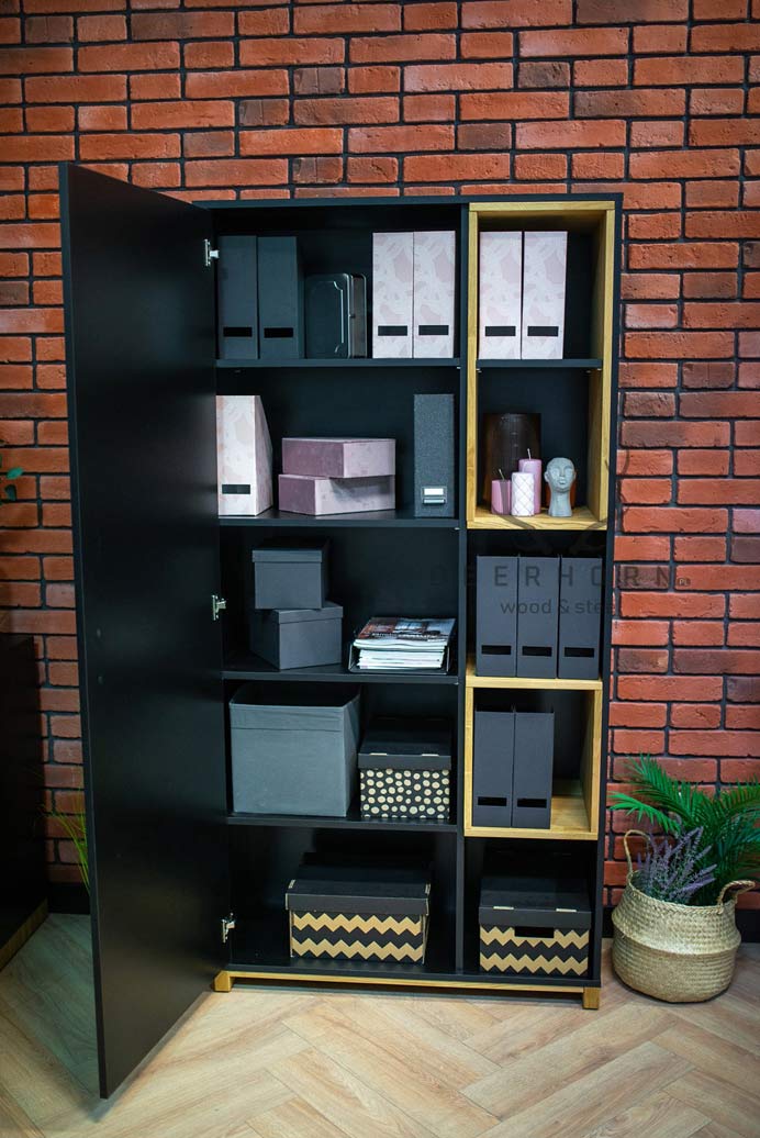 Classeur de bureau à une porte de la collection Modern Office, blanc