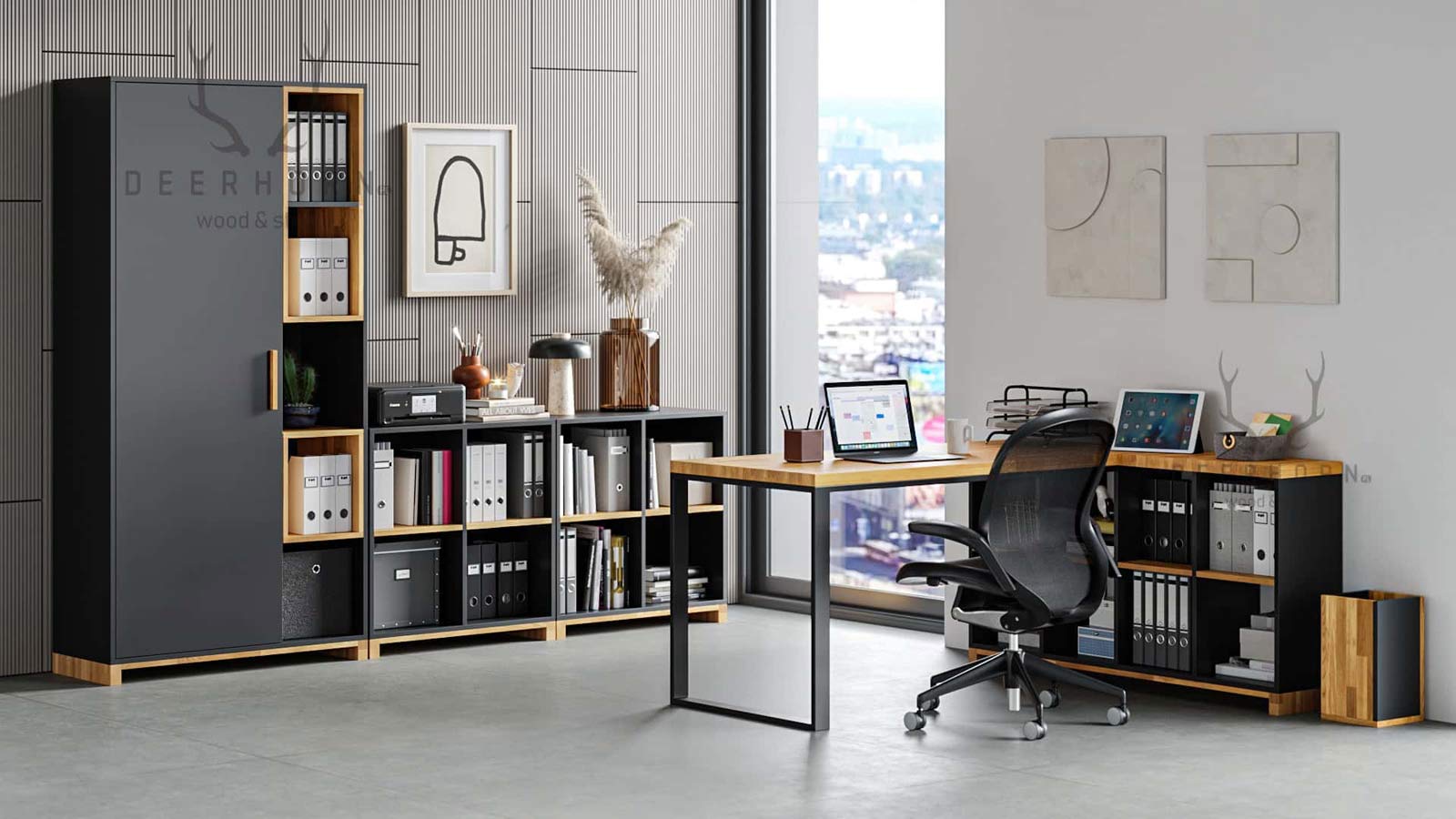 Classeur de bureau de la collection Modern Office blanc