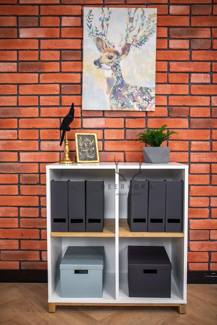 Classeur de bureau blanc de la collection Modern Office