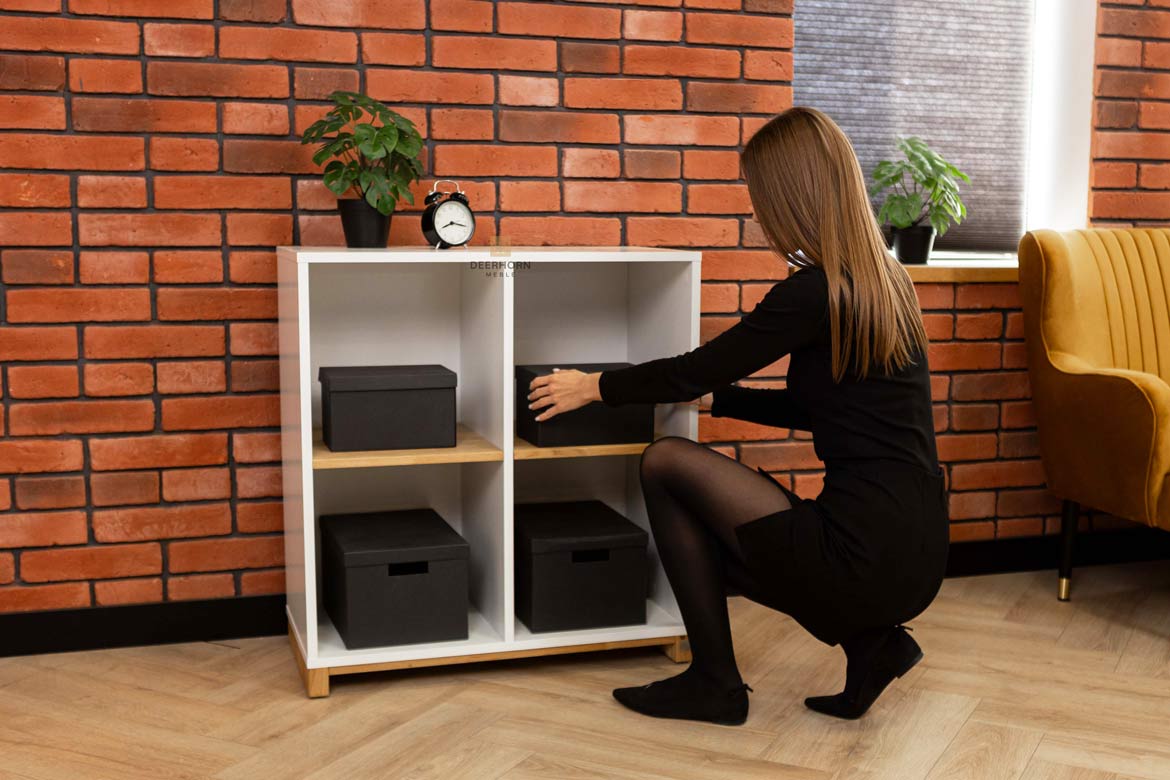 Classeur de bureau blanc de la collection Modern Office