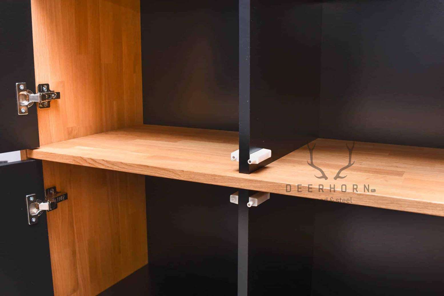 Armoire de bureau noire de la collection modern loft office slim