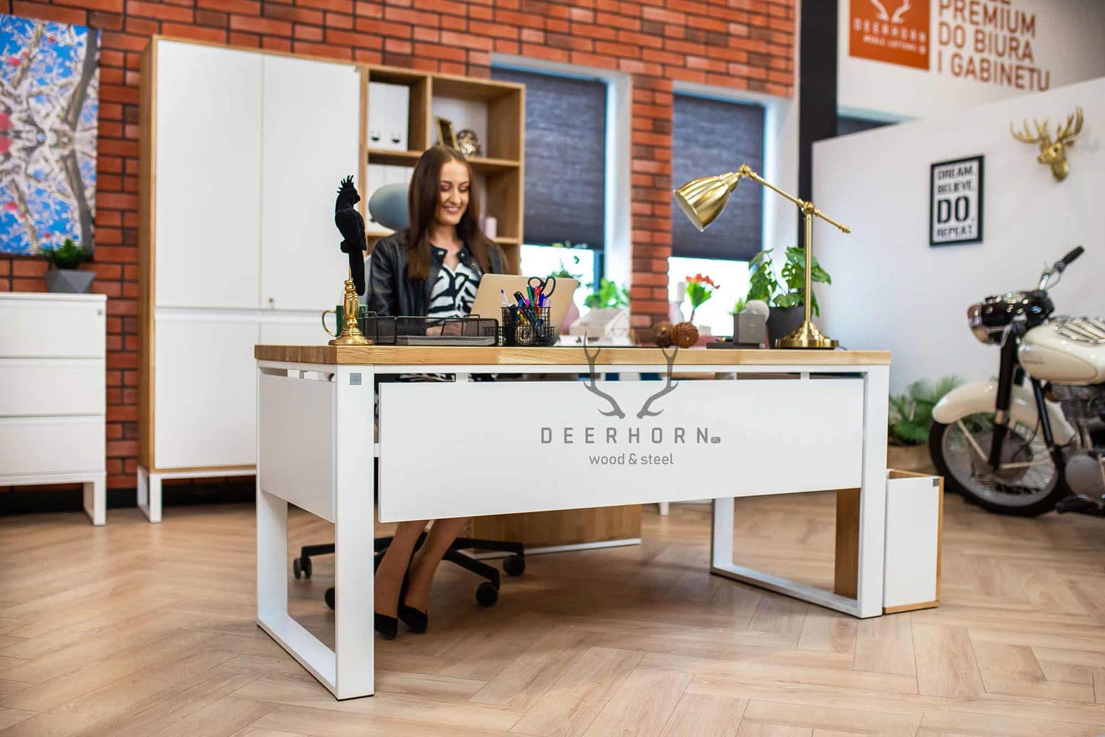 Bureau d'angle Loft Office blanc Loft Office Plus gauche