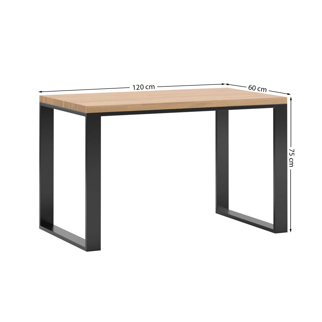 Bureau avec plateau en bois pour la maison des adolescents