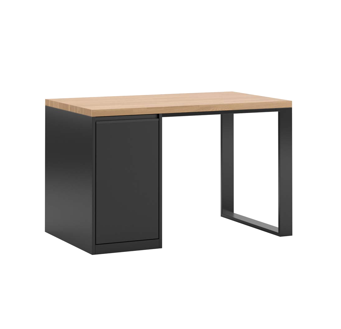 Moderner ergonomischer Jugendschreibtisch mit linkem Schrank