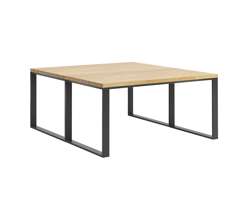 Set aus zwei Schreibtischen mit Holzplatten im Loft-Stil