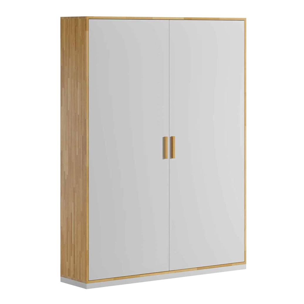 Weißer Büroschrank mit Einlegeböden für Akten, Dokumente 118 cm