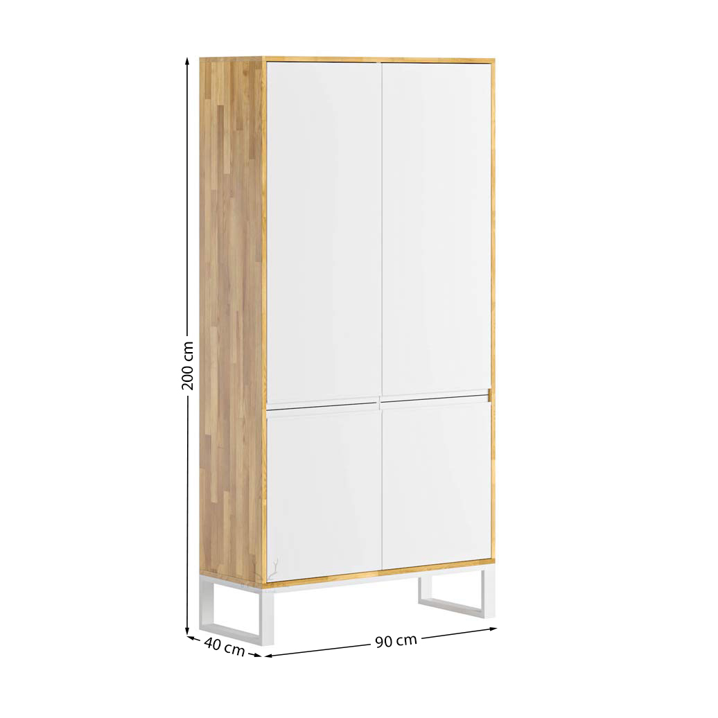 Weißer Büroschrank Loft Office Plus