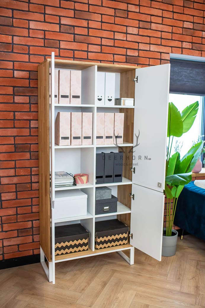 Weißer Büroschrank Loft Office Plus