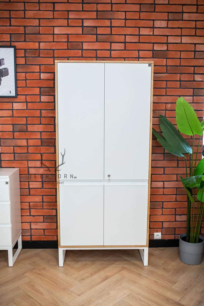 Weißer Büroschrank Loft Office Plus