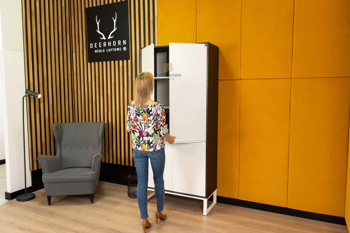 Loft Office Plus abschließbarer Büroschrank aus Ebenholz
