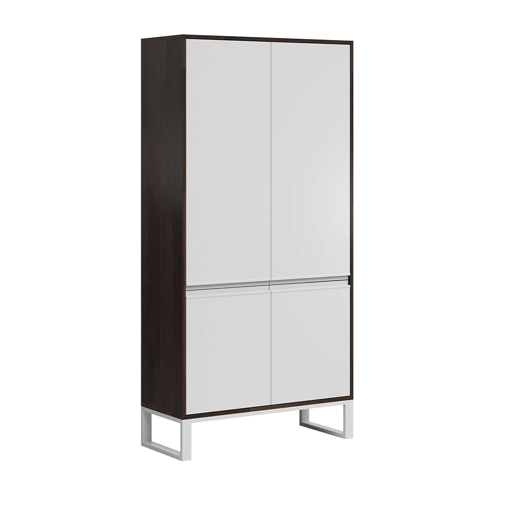 Loft Office Plus abschließbarer Büroschrank aus Ebenholz