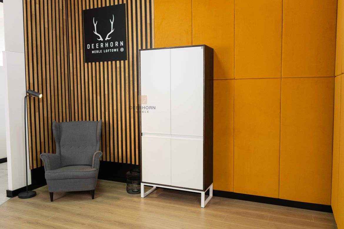 Loft Office Plus abschließbarer Büroschrank aus Ebenholz