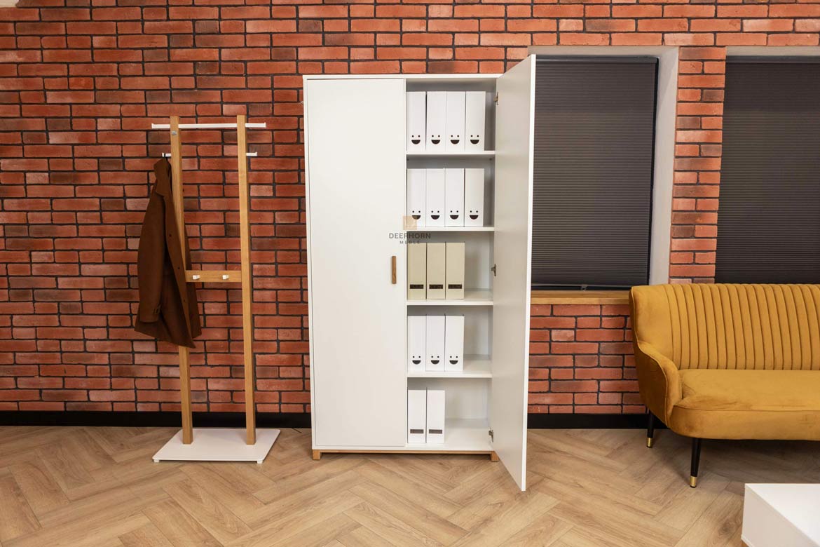 Moderner zweitüriger Kleiderschrank Workplace weiß
