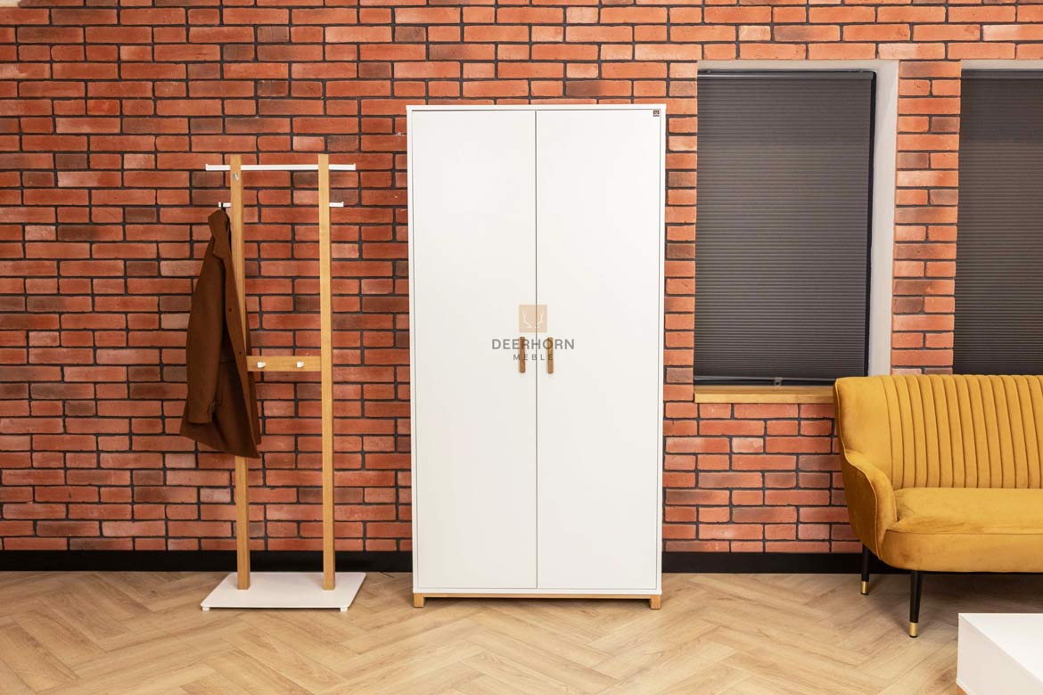 Moderner zweitüriger Kleiderschrank Workplace weiß