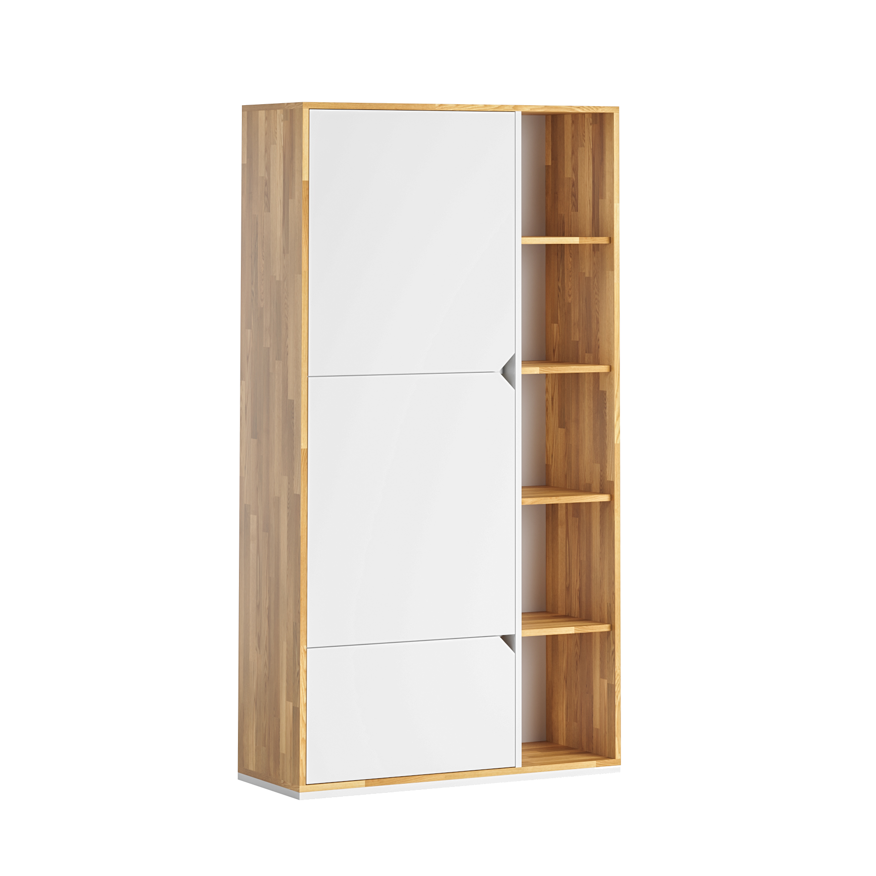Weißer Büro-Aktenschrank Aktiv