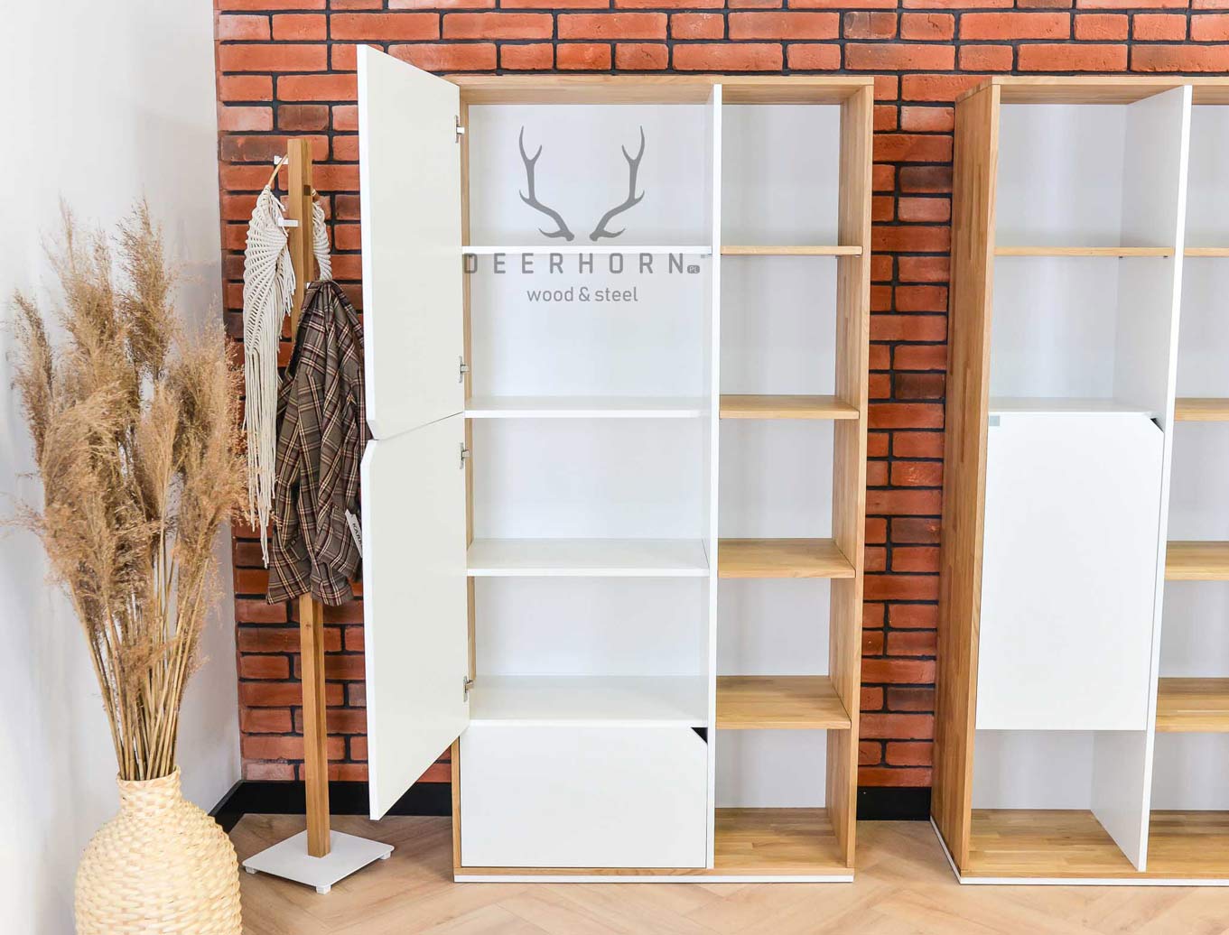 Weißer Büro-Aktenschrank Aktiv