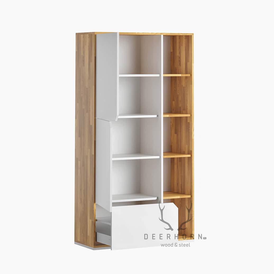 Weißer Büro-Aktenschrank Aktiv