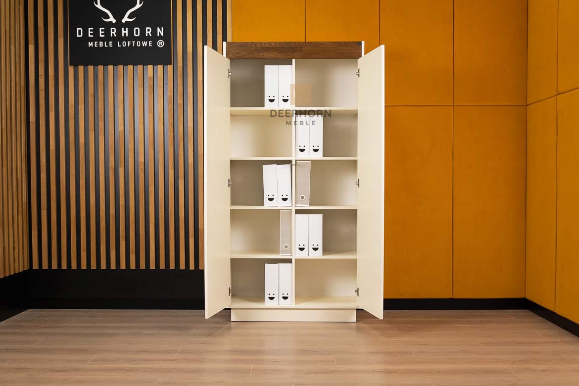 Zweitüriger Kleiderschrank mit Einlegeböden Prestige Office