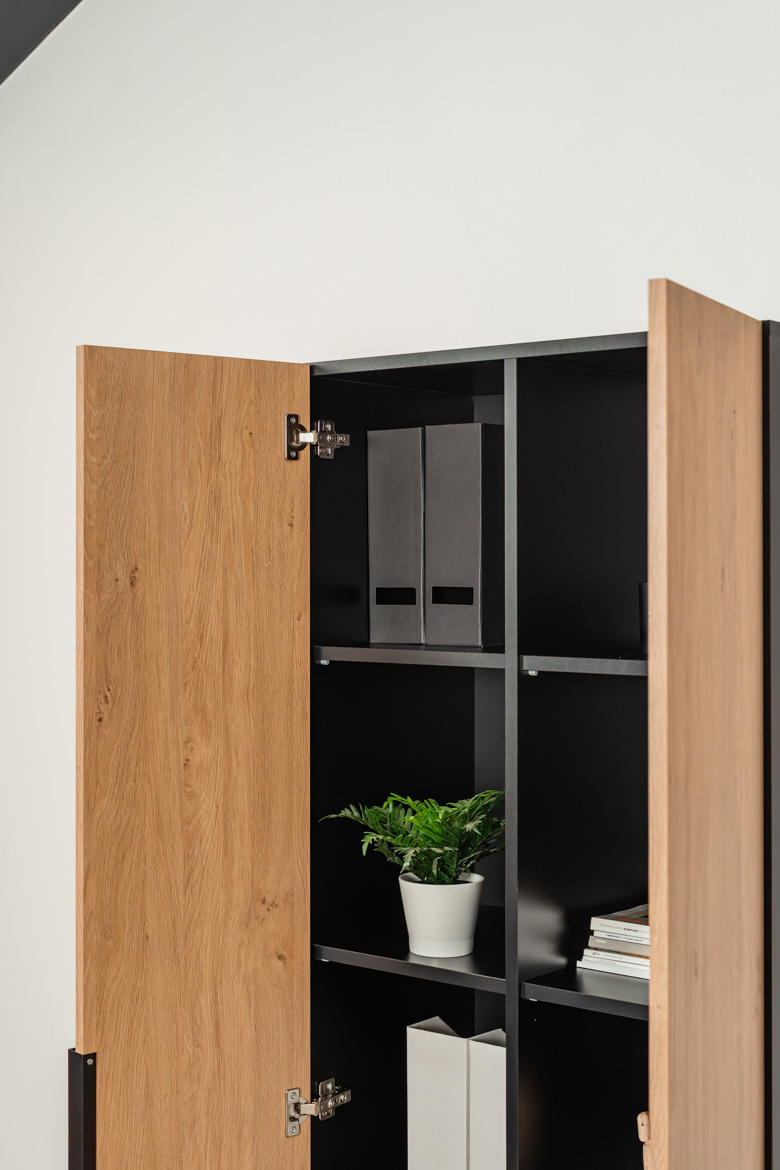 Büro-Aktenschrank, Holzdekor