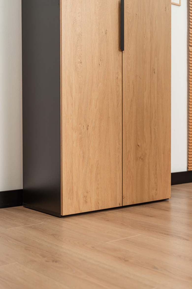Büro-Aktenschrank, 2-türig, Holzimitation