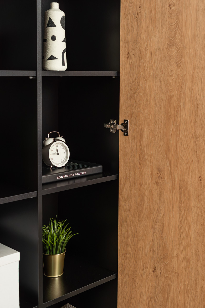 Büro-Aktenschrank, 2-türig, Holzimitation