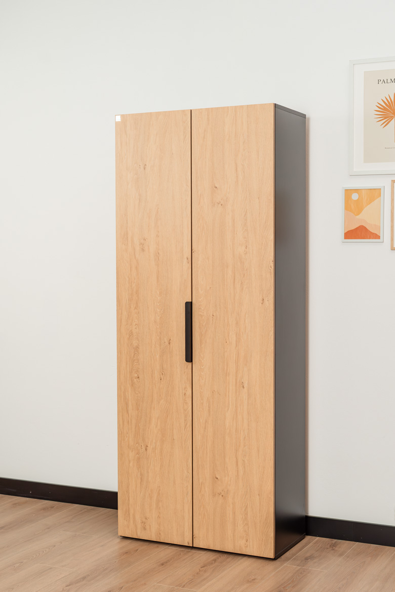 Büro-Aktenschrank, 2-türig, Holzimitation