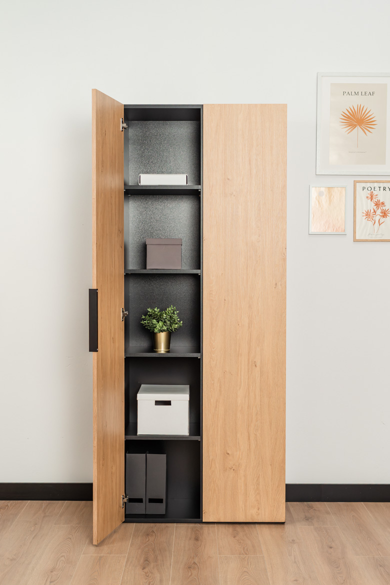 Büro-Aktenschrank, 2-türig, Holzimitation