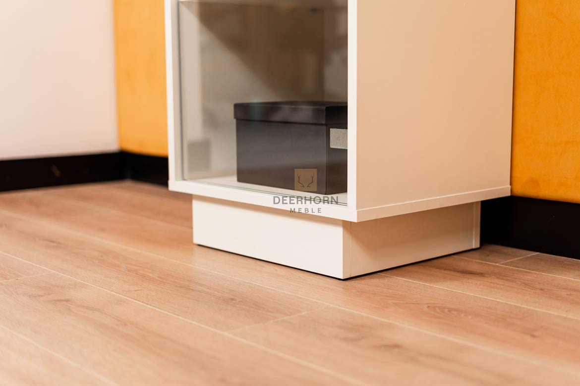 Eintürige Glasvitrine für Büro und Wartezimmer
