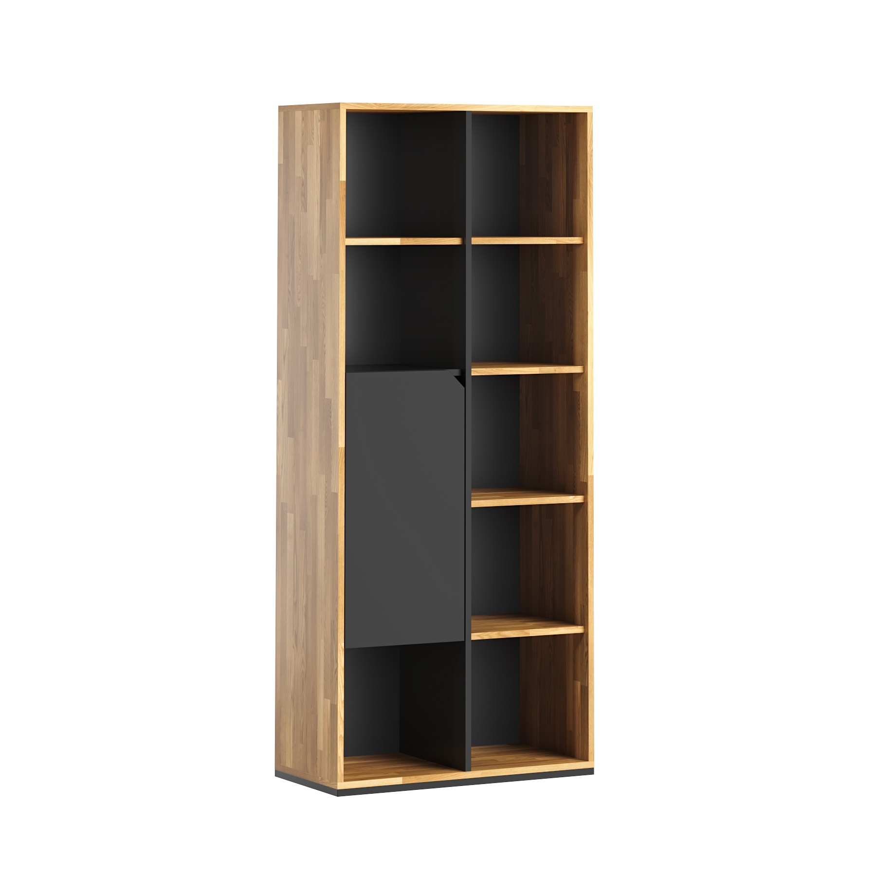 Schwarzer Büro-Aktenschrank aus der Active-Kollektion