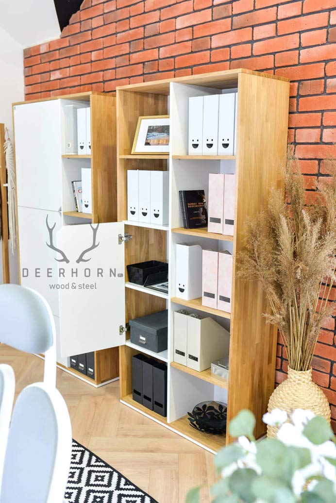 Weißer Büro-Aktenschrank aus der Active-Kollektion