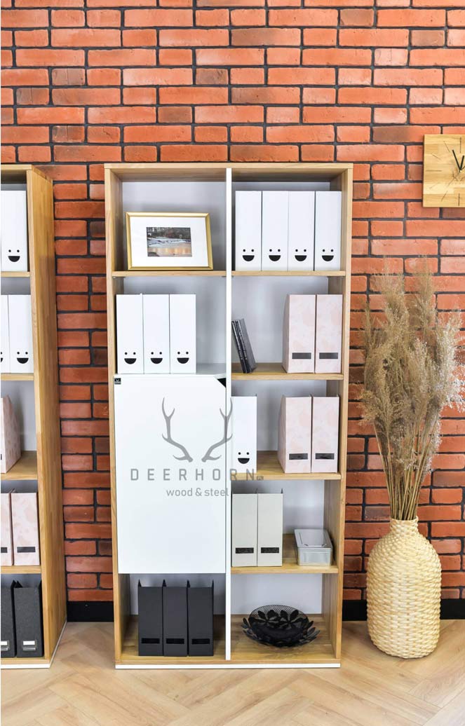 Weißer Büro-Aktenschrank aus der Active-Kollektion