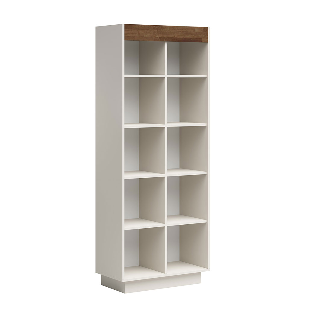 Offenes Bücherregal mit Holzeinlegeböden für Aktenordner 80 cm