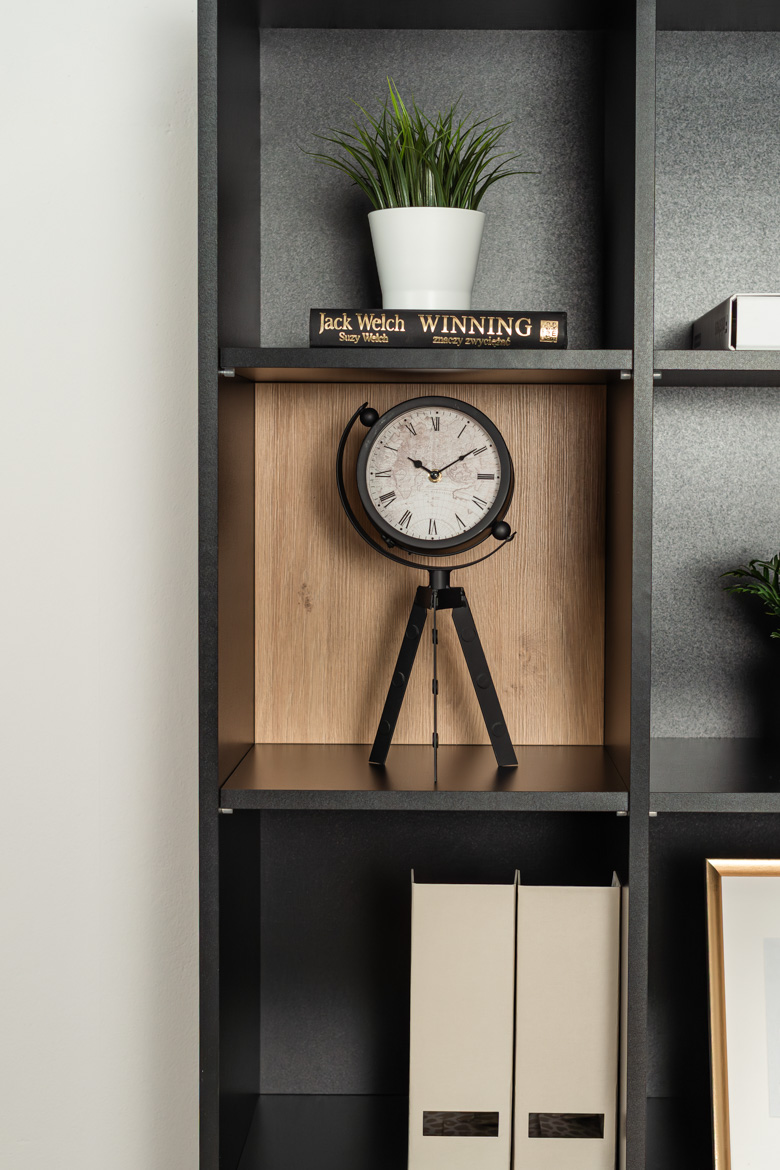 Symmetrisches Büro-Bücherregal für Dokumente und Ordner 80 cm