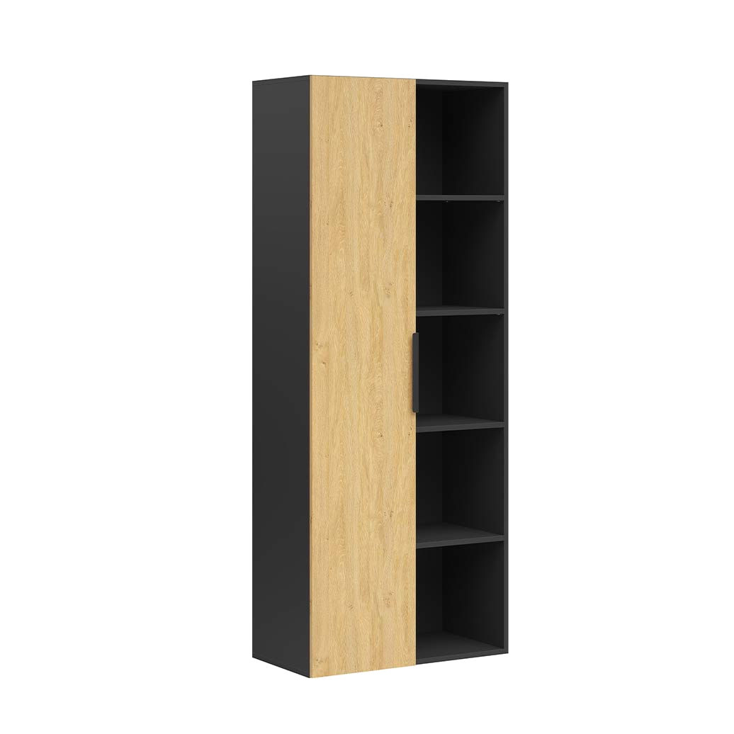 Halboffener Bücherschrank für Dokumente und Ordner 80 cm