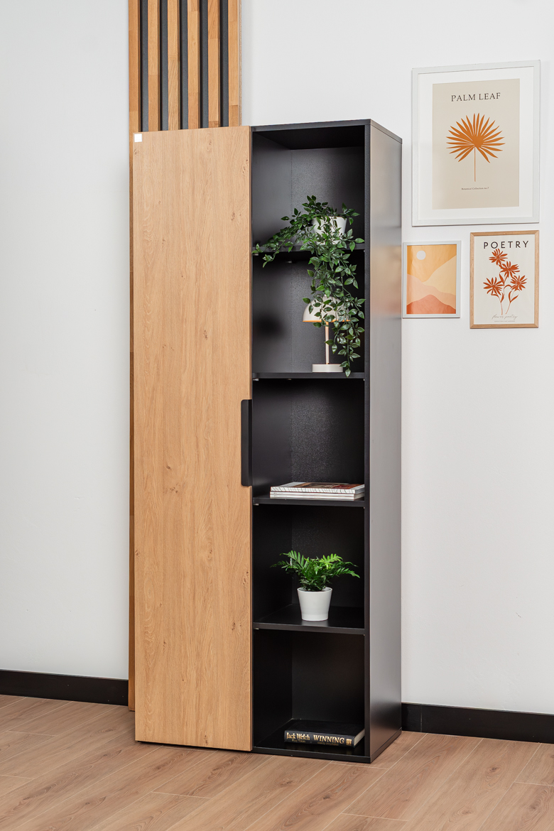 Halboffener Bücherschrank für Dokumente und Ordner 80 cm