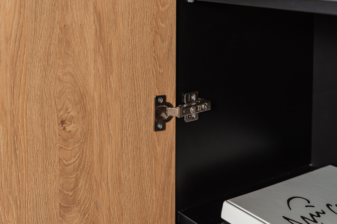 Halboffener Bücherschrank für Dokumente und Ordner 80 cm
