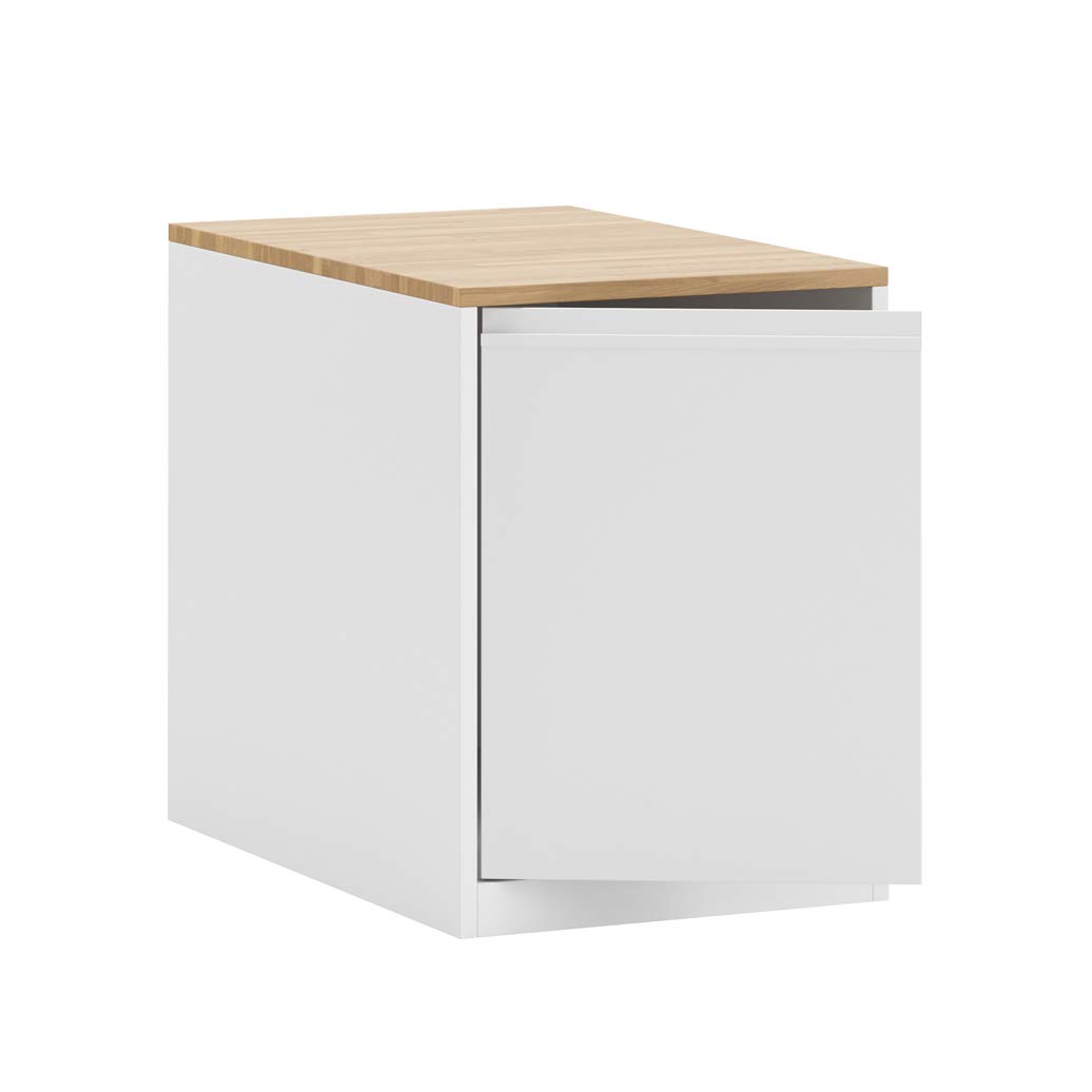 Untertischcontainer für Studentenzimmer und Büros, weiß