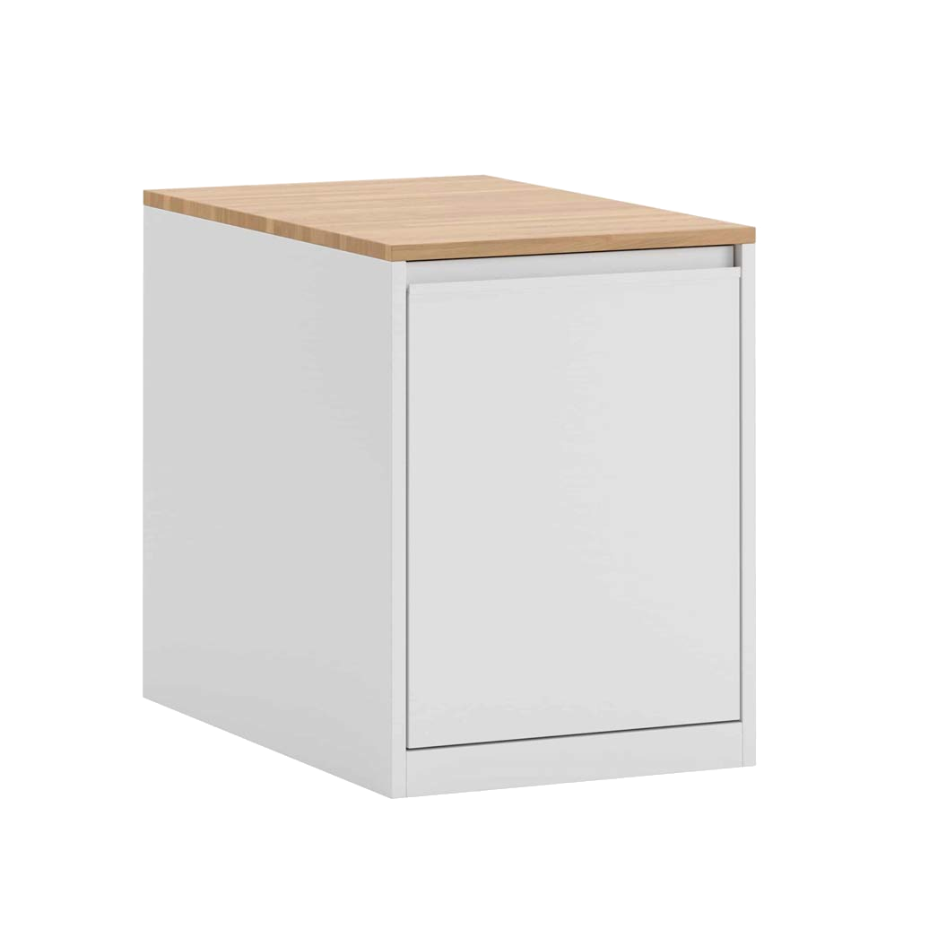 Untertischcontainer für Studentenzimmer und Büros, weiß